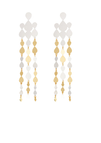 Marigold Enamel Dangling Elegant Leaf Earring