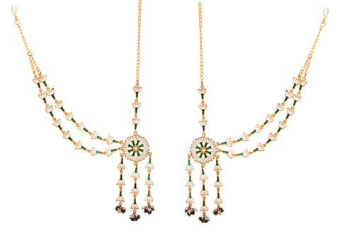 Marigold Enamel Dangling Elegant Leaf Earring