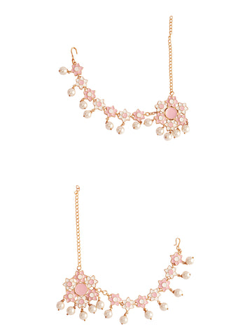 Marigold Enamel Dangling Elegant Leaf Earring