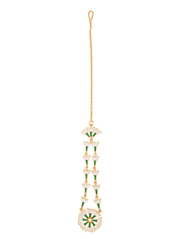 Marigold Enamel Dangling Elegant Leaf Earring