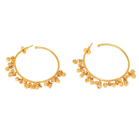 Gold Plated Ghungroo Earrings