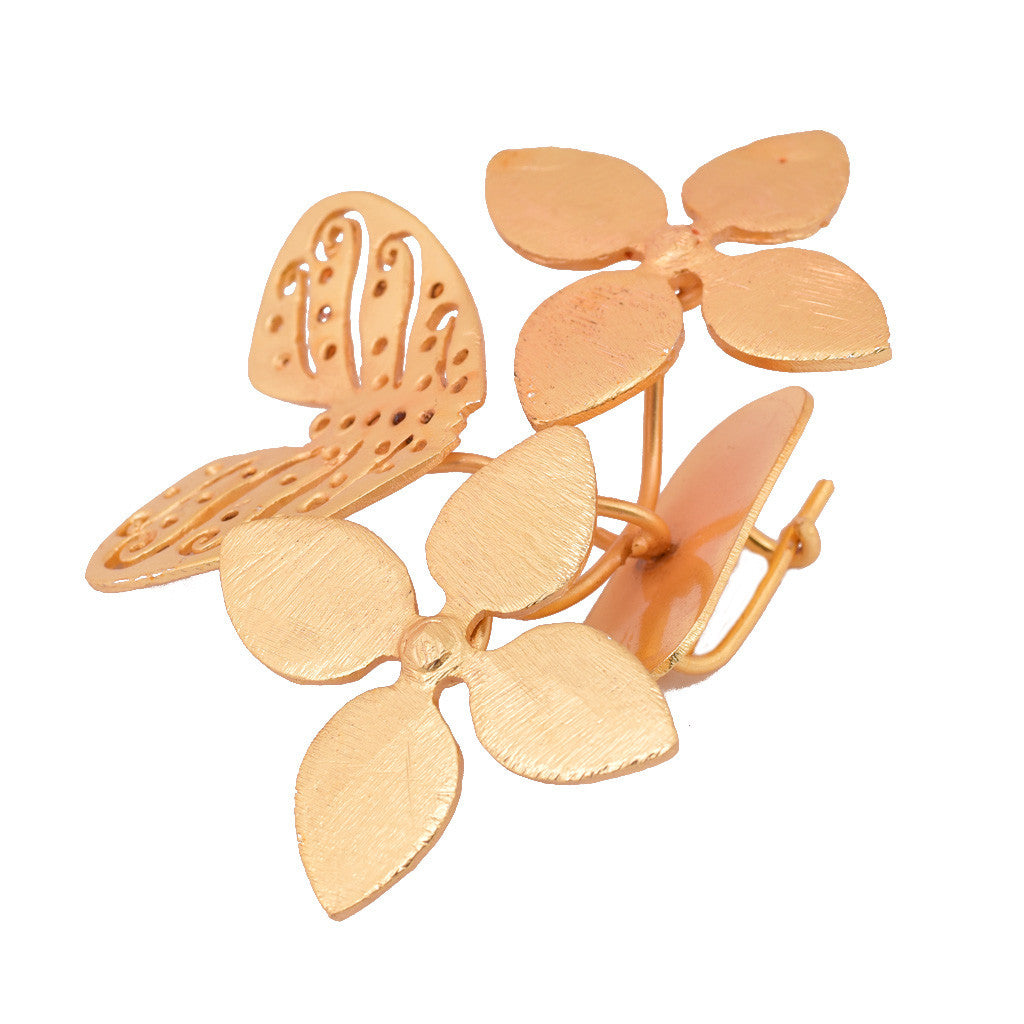 Shakuntala Butterfly Flower Brooches