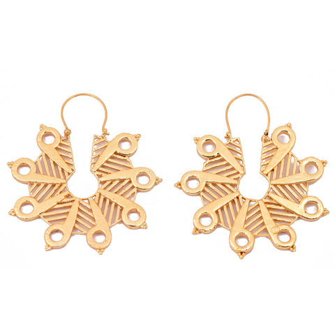 Gold Plated Ghungroo Earrings