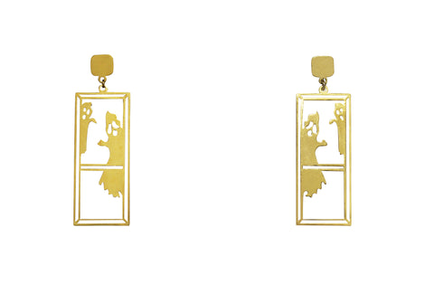 Gold Plated Ghungroo Earrings