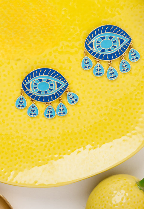Single Evil Eye Earrings