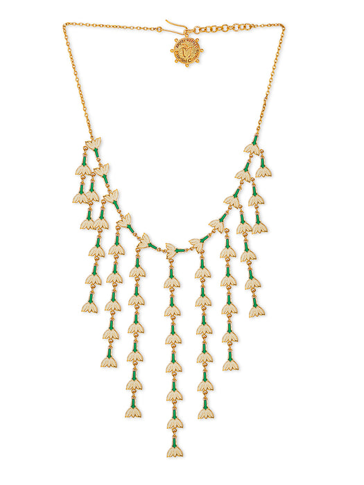 Jasmine Enamel Necklace