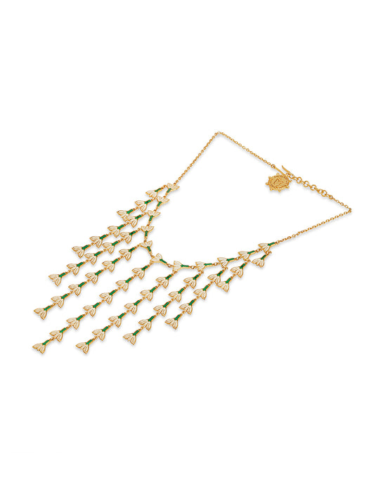 Jasmine Enamel Necklace