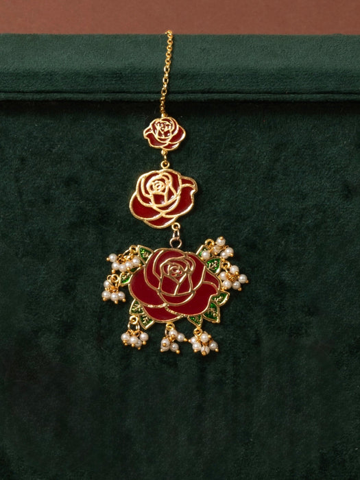 Rose Jasmine Maangtikka
