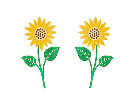 Sun Flower Earrings