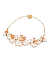 WHITE BOUGAINVILLEA NECKLACE
