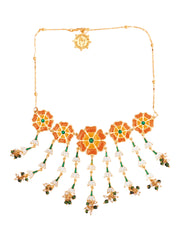 MARIGOLD JASMINE ENAMEL NECKALCE