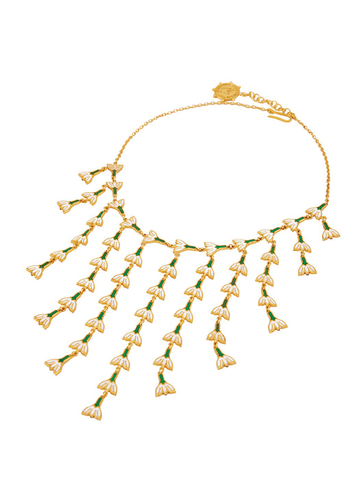 Jasmine Enamel Necklace