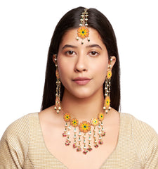 MARIGOLD JASMINE ENAMEL NECKALCE