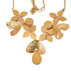 Shakuntala Butterfly Flower Necklace - mrinalinichandra - 2