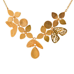 Shakuntala Butterfly Flower Necklace - mrinalinichandra - 1