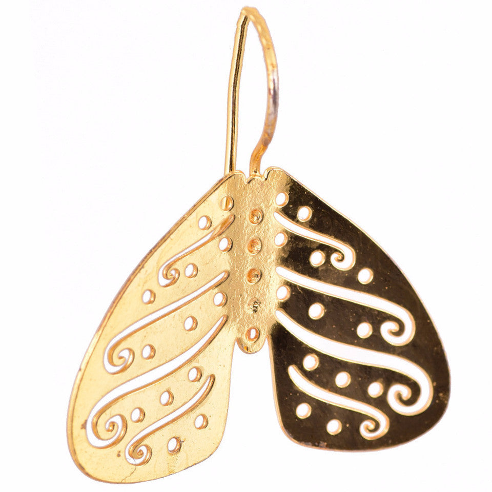 Shakuntala Inverted Butterfly Earrings - mrinalinichandra - 1