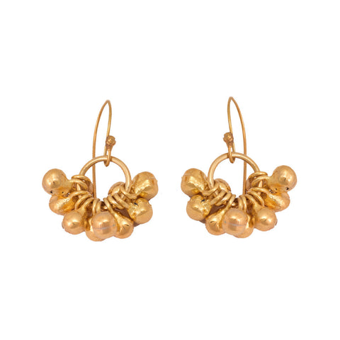Gold Plated Ghungroo Earrings