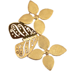 Shakuntala Flower Butterfly Earring- Vertical - mrinalinichandra - 1