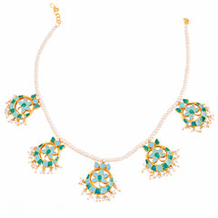 Phiroza Enamel Pearl Firangi Pani Necklace
