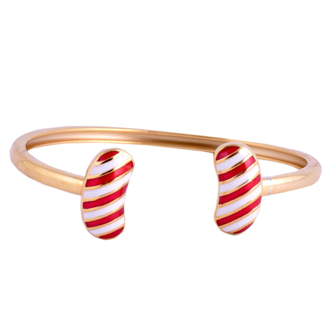 Red Stripped Jelly Bean Candy Ring
