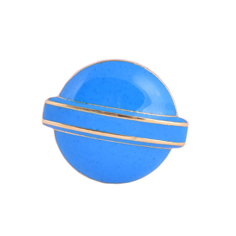 Blue Lollipop Head Candy Ring