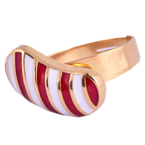 Red Ghungroo Ring