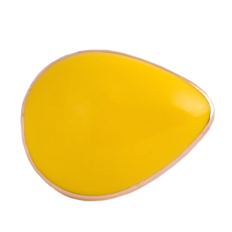 Yellow Lemon Drop Brooch Pin