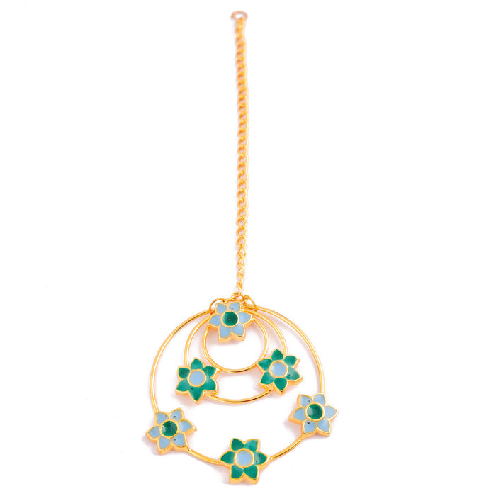 Phiroza Enamel Firangi Paani Maang Tikka
