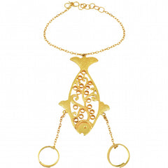 Shakuntala Fish Dual Ring Hathphool