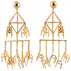 Please Have A Seat Tree Chair Earrings